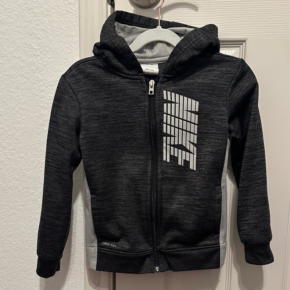Nike Kids Charcoal Zip-Up Hoodie